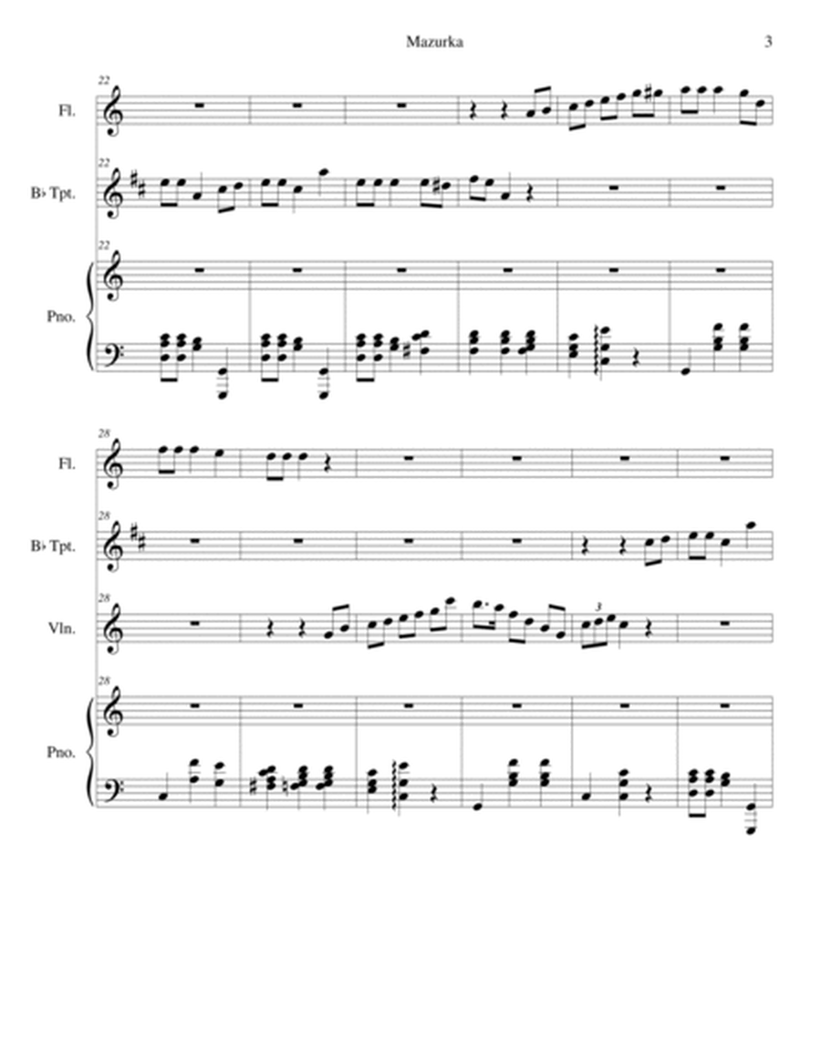 Mazurka (Trumpet, Flute and Violin) image number null