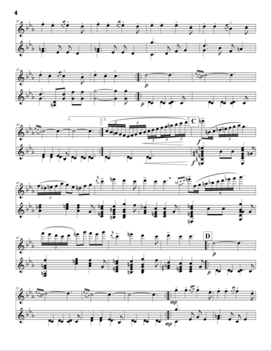 Duo on Bulgarian Folksongs Flute scores gallery preview page 4