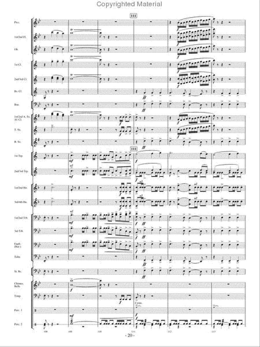 Broad Stripes and Bright Stars Concert Band scores gallery preview page 19