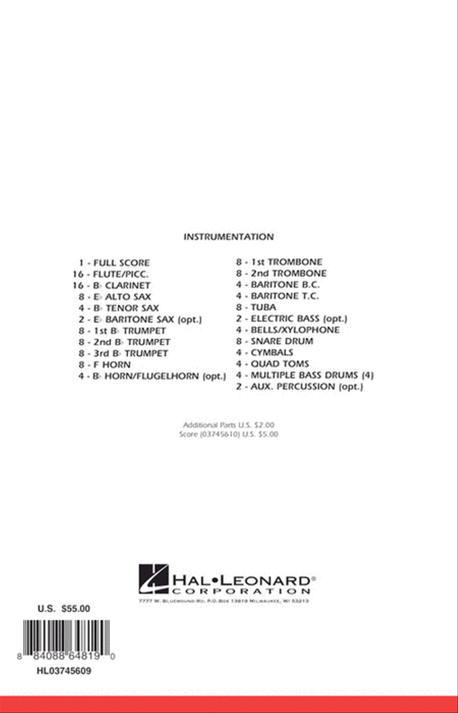 Take on Me Marching Band scores gallery preview page 11