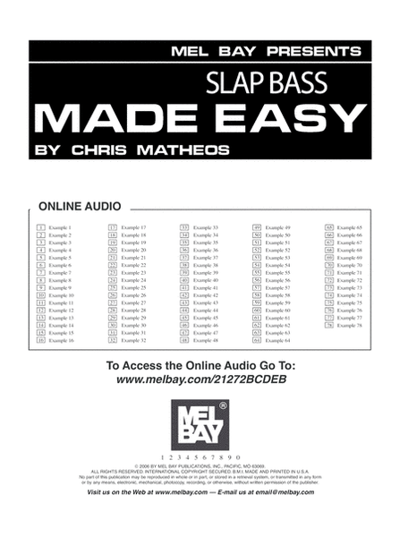 Slap Bass Made Easy image number null