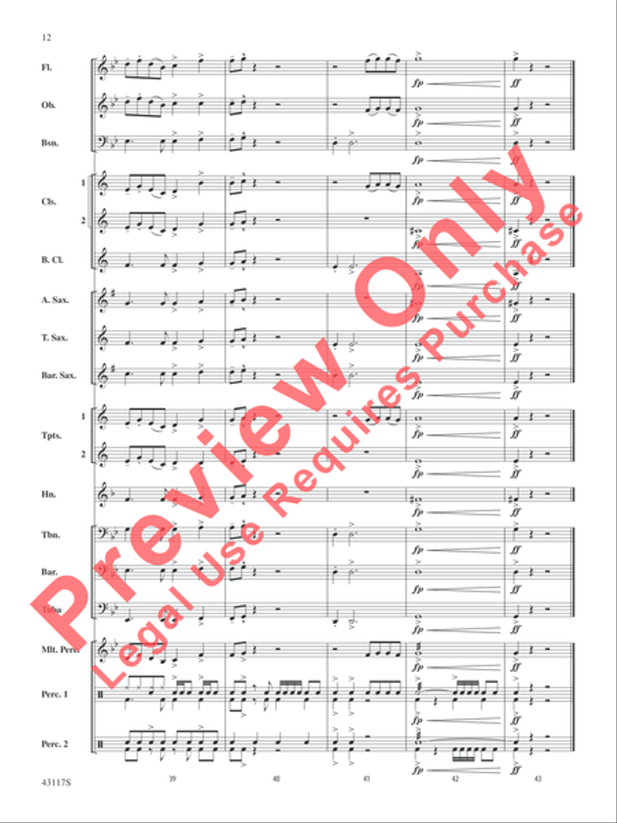 Timber Timber Concert Band scores gallery preview page 12