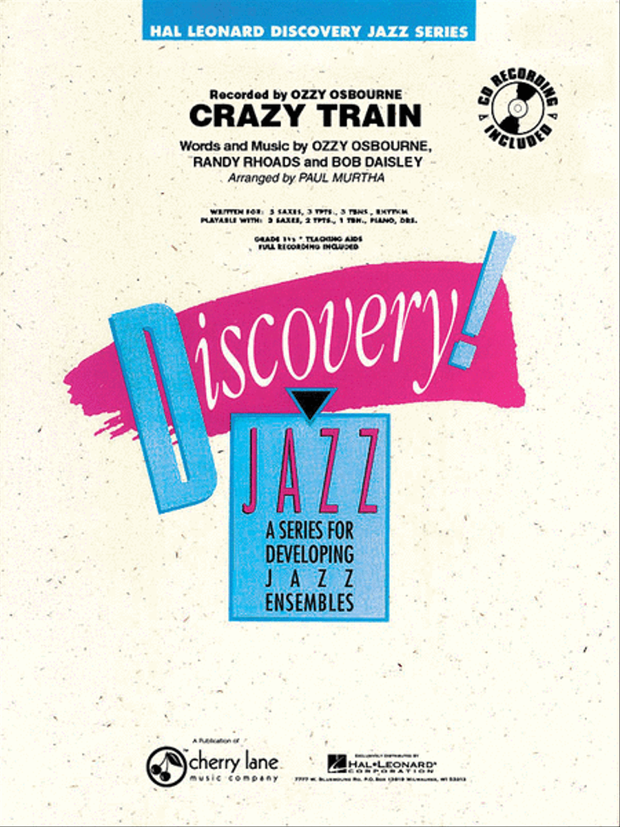 Crazy Train Jazz Ensemble scores gallery preview page 1