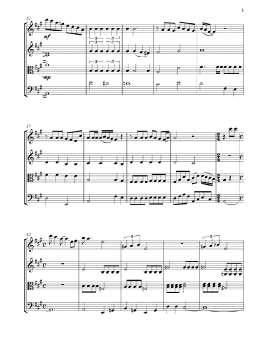 Strawberry Fields Forever String Quartet scores gallery preview page 3