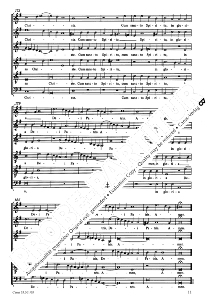 Missa brevis Choir scores gallery preview page 12