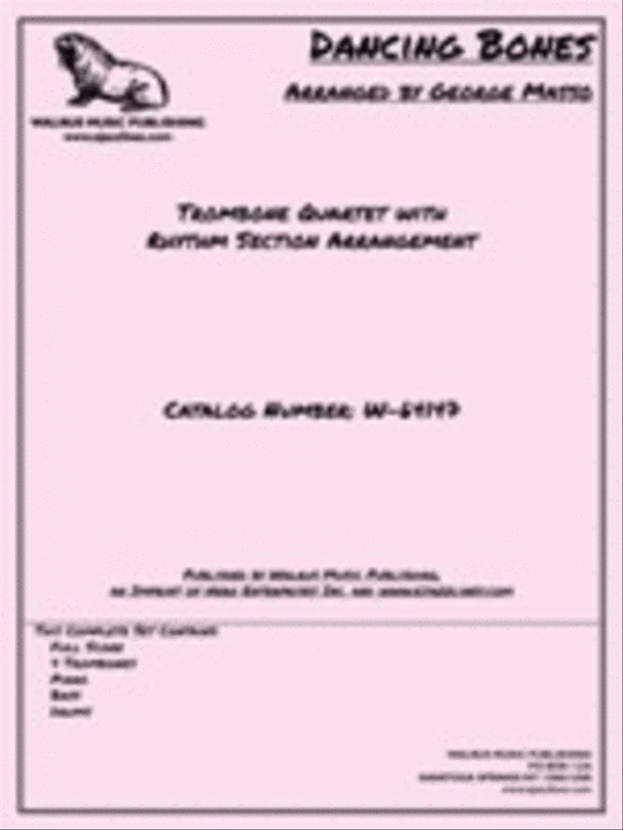 Bone Danc Trombone Quartet scores gallery preview page 1