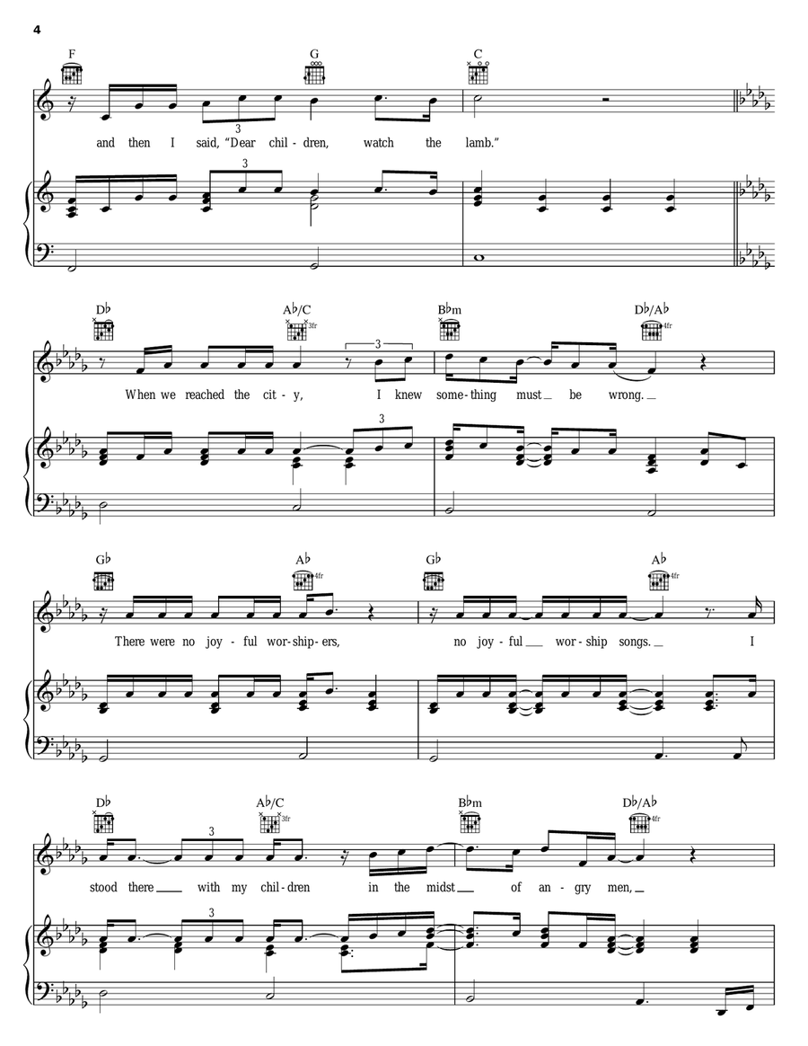 Watch The Lamb Watch The Lamb Acoustic Guitar scores gallery preview page 4