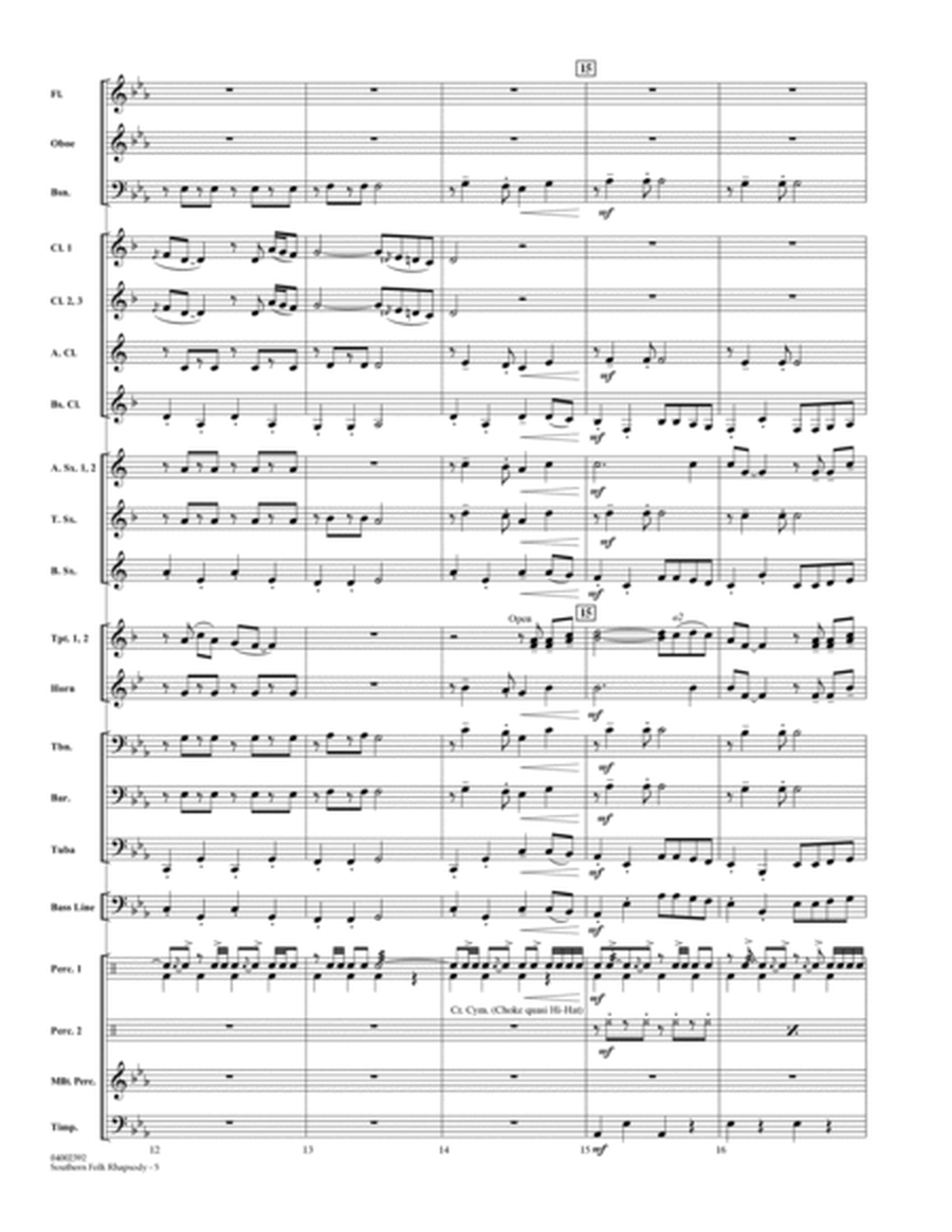 Southern Folk Rhapsody - Full Score