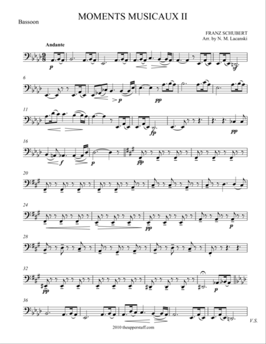 Moments Musicaux II Moments Musicaux II Woodwind Quintet scores gallery preview page 1