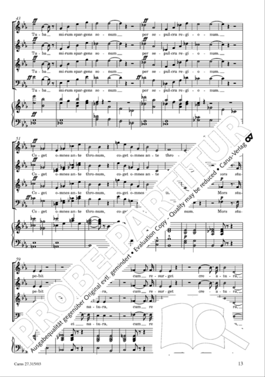 Requiem in C major 4-Part scores gallery preview page 14