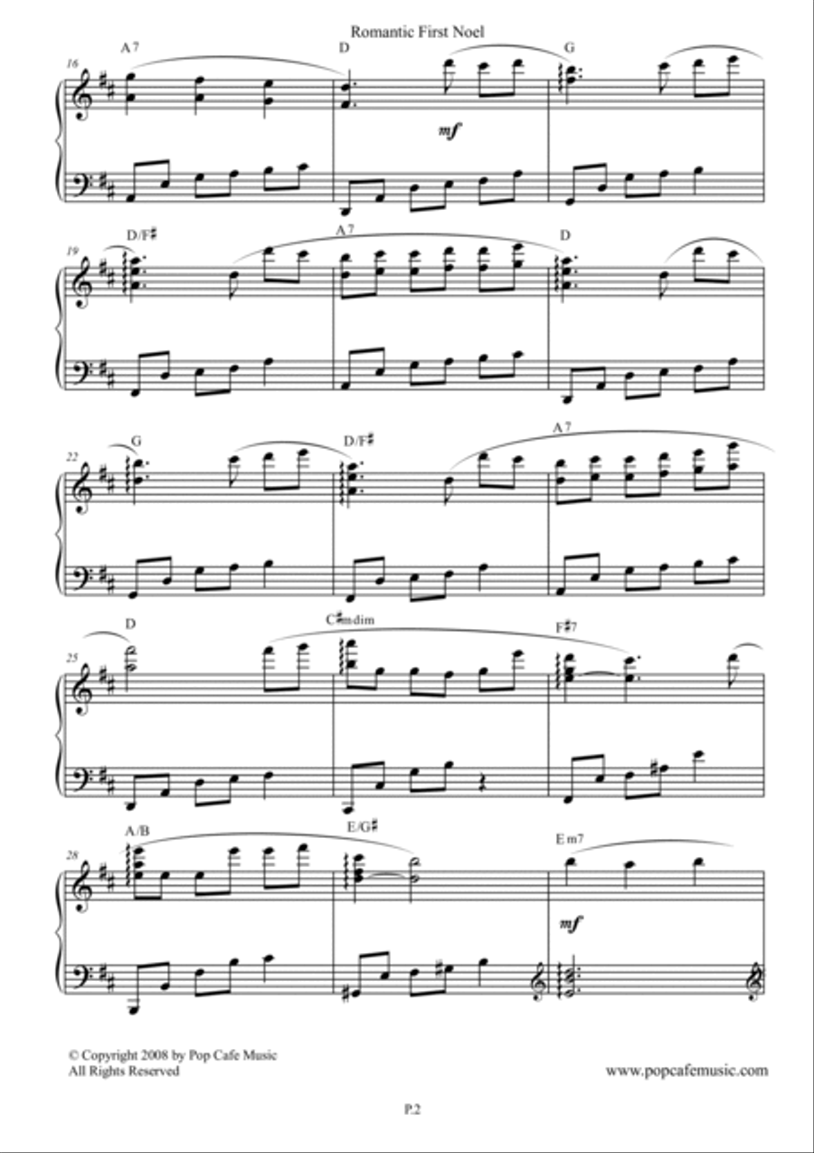 Romantic First Noel Romantic First Noel 4-Part scores gallery preview page 2