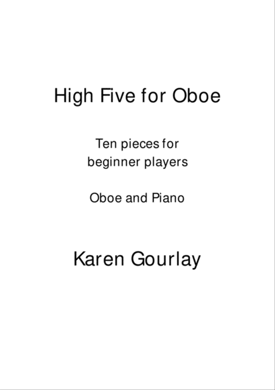 High Five Oboe Piano Accompaniment scores gallery preview page 1
