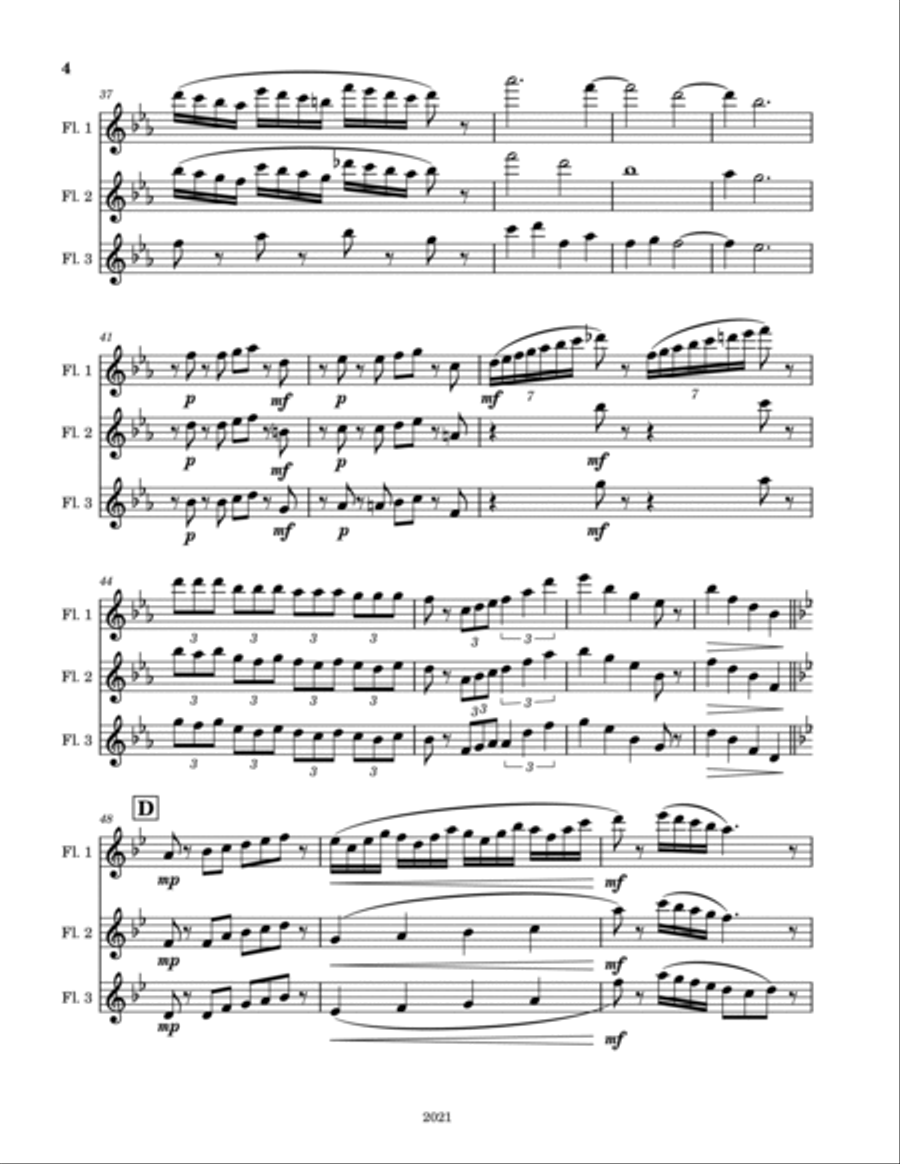 Funny Dancing Cats Woodwind Trio scores gallery preview page 4