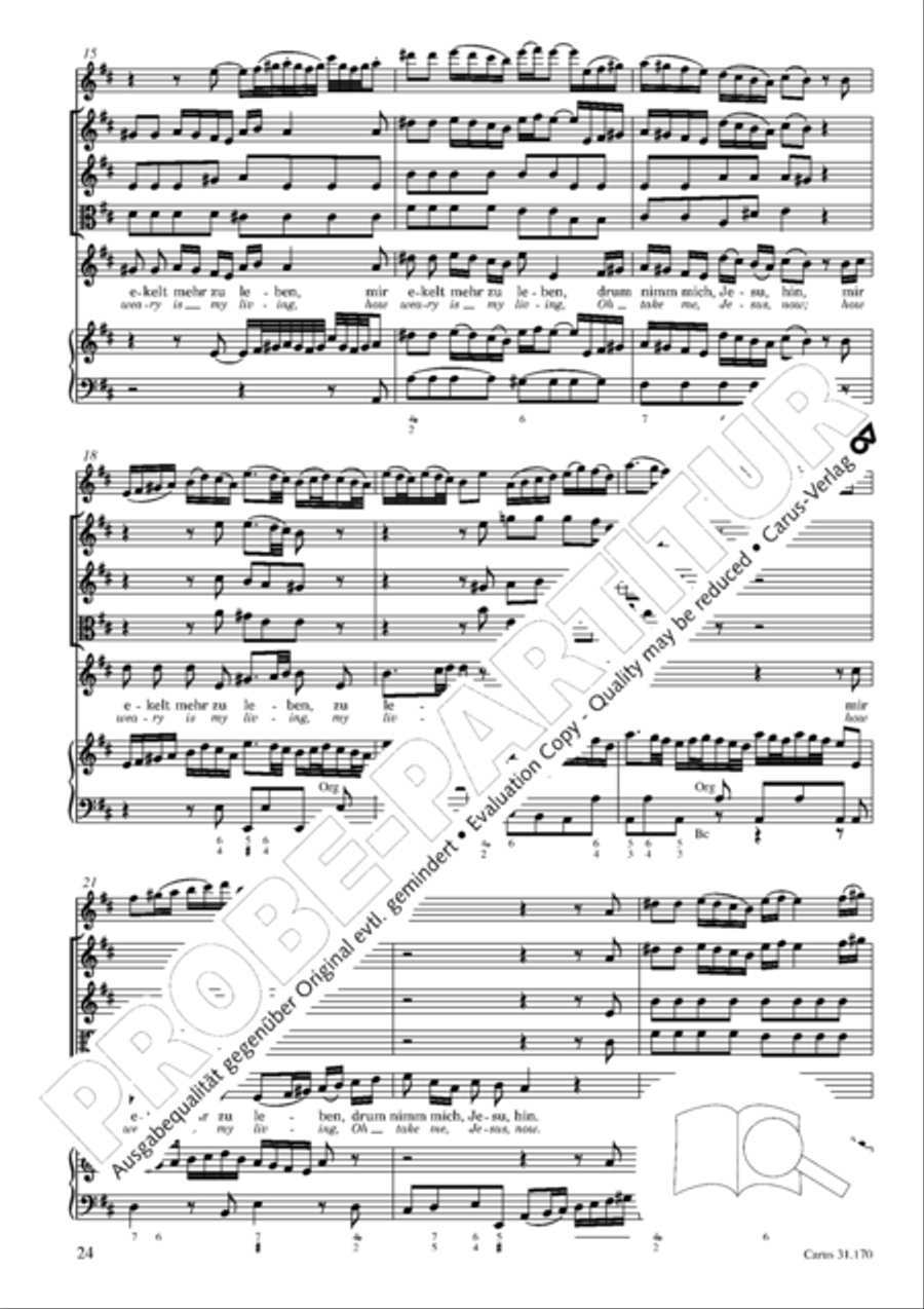 O blessed rest, o welcome heart's delight (Vergnugte Ruh, beliebte Seelenlust) Orchestra scores gallery preview page 25
