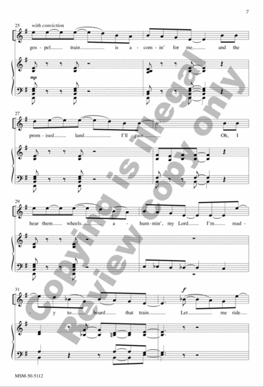 If I Got My Ticket (SSAA) SSAA scores gallery preview page 7