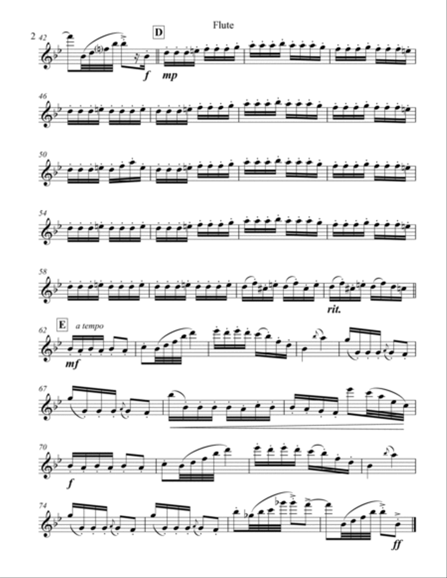 The Nutcracker Suite - 7. Dance of the Reed Flutes (for Woodwind Quartet) Woodwind Quartet scores gallery preview page 6