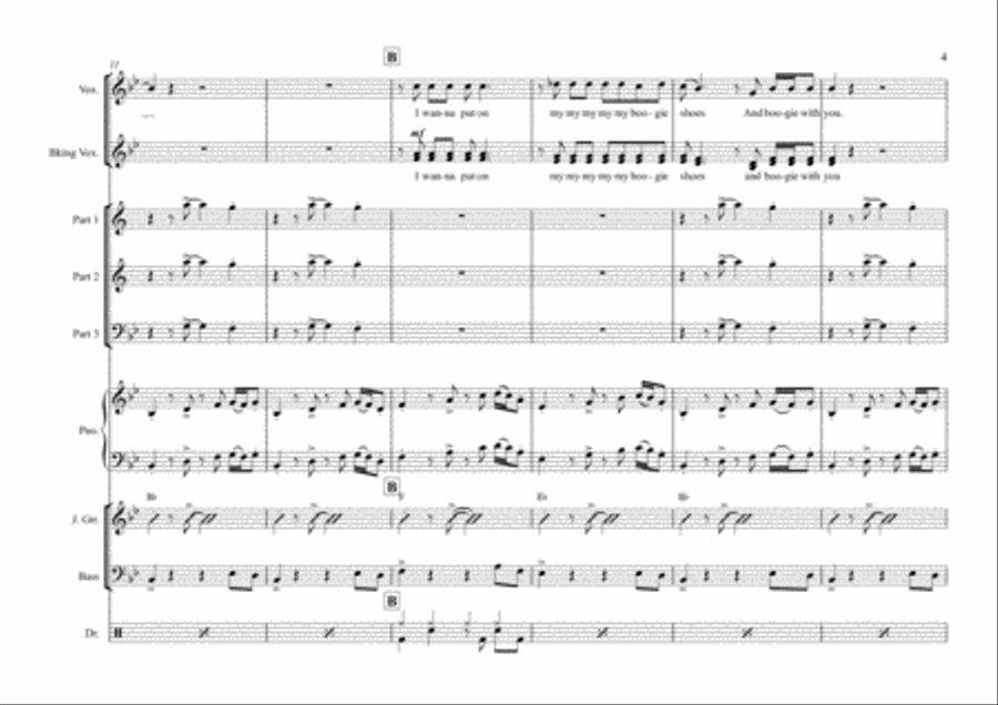 Boogie Shoes Jazz Ensemble scores gallery preview page 5