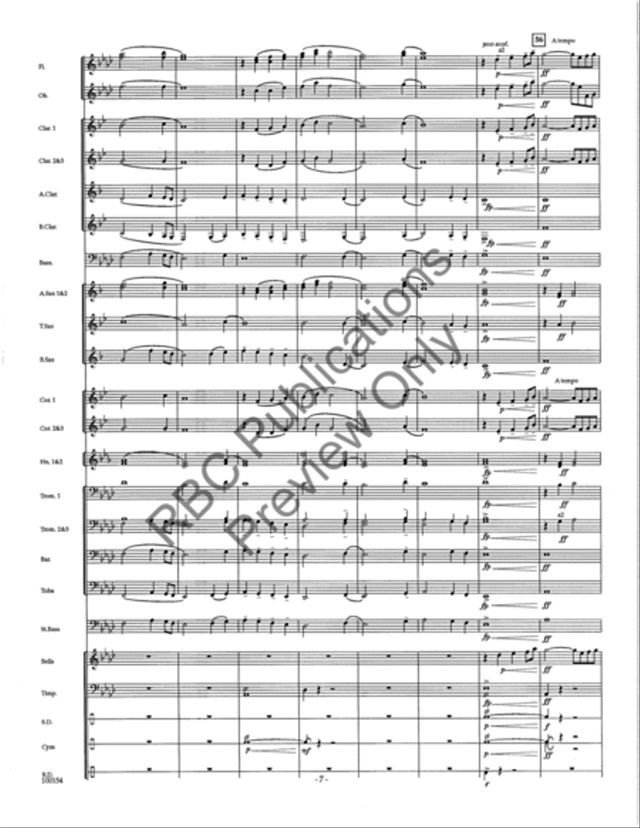 Adagio For Winds Adagio For Winds Concert Band scores gallery preview page 10