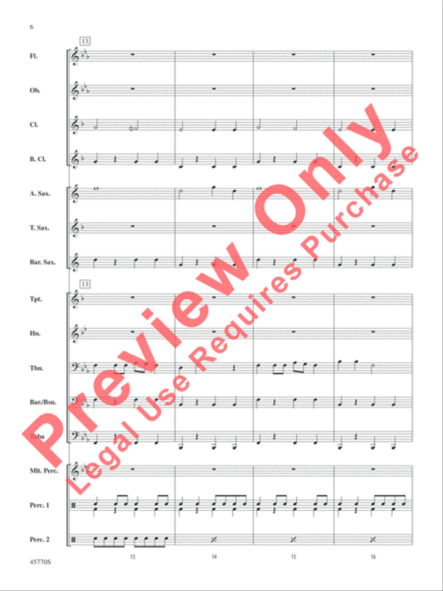 Game of Bones Concert Band scores gallery preview page 6