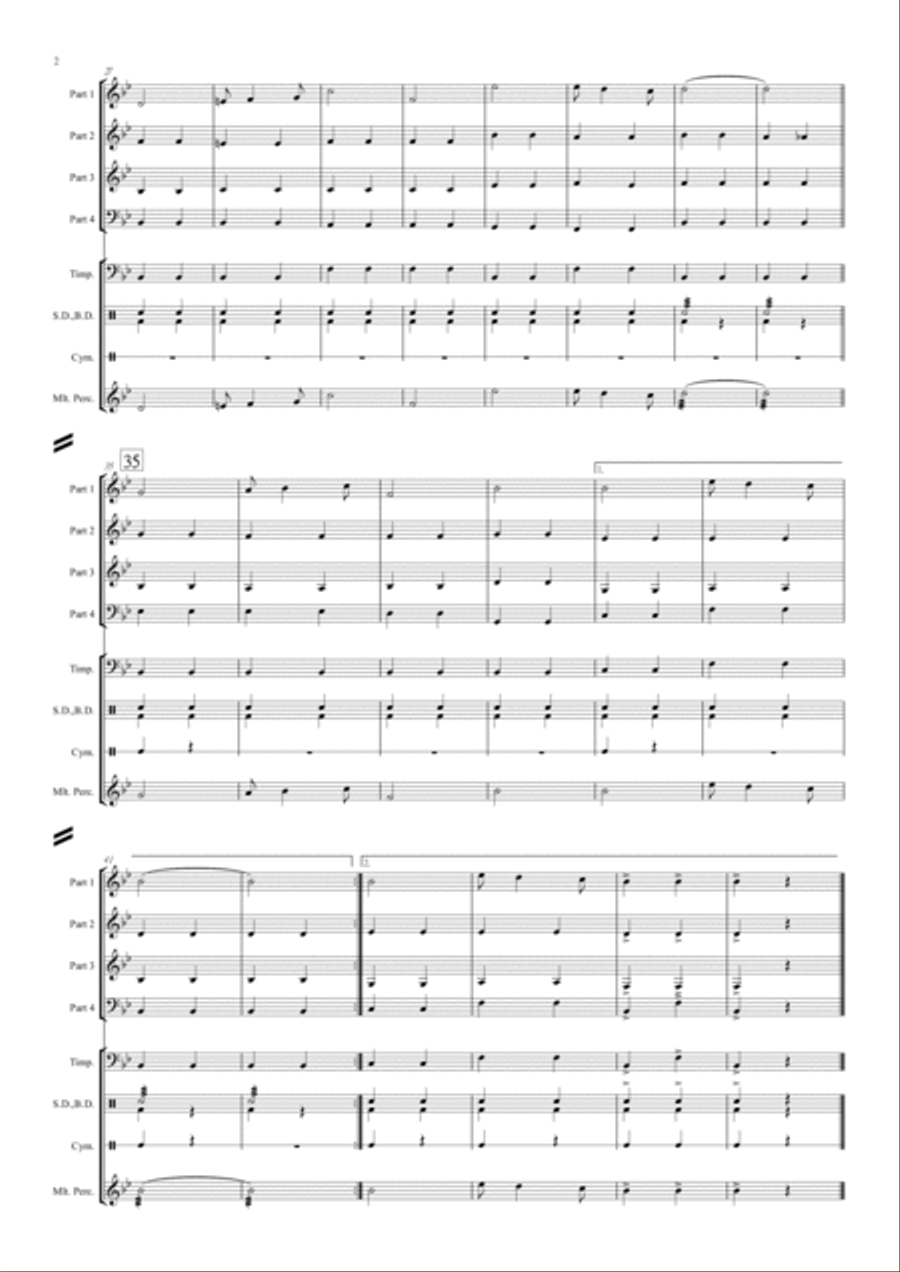 Pomp and Circumstance March No. 1 (Orchestra/ Concert Band Flexible Instrumentation) Concert Band scores gallery preview page 4