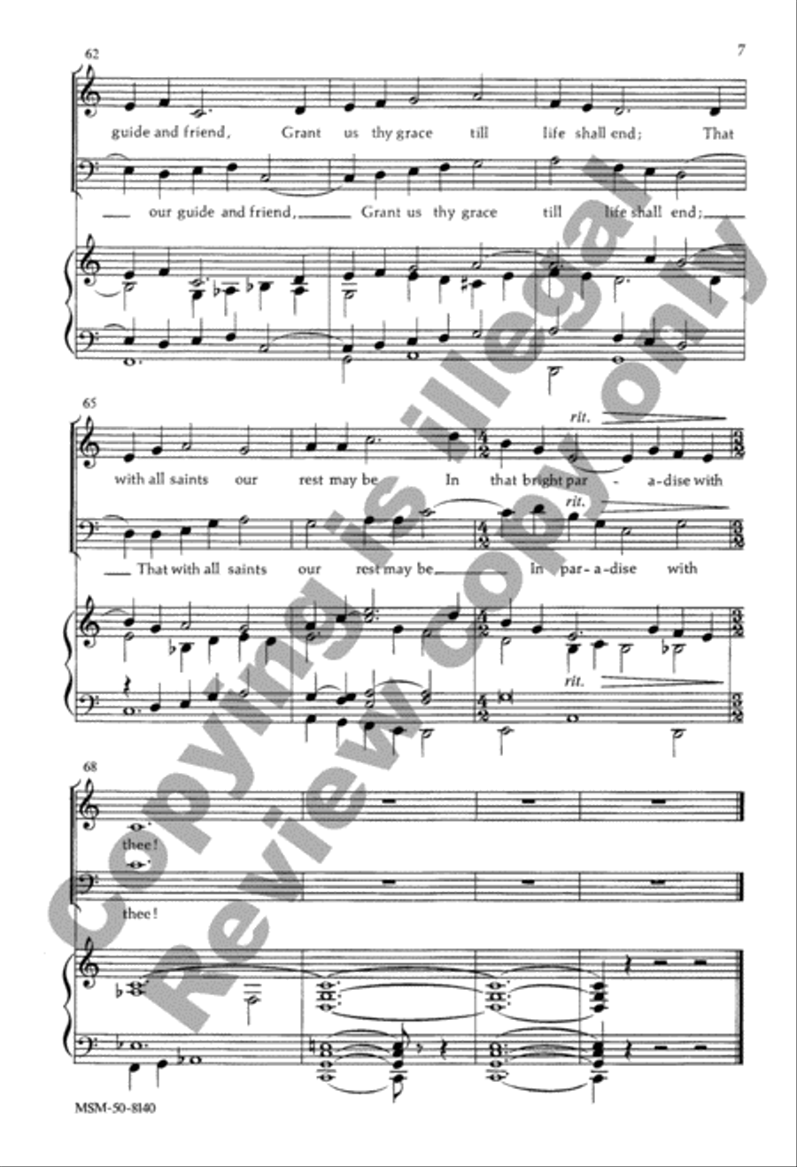 A Hymn of All Saints 2-Part scores gallery preview page 7