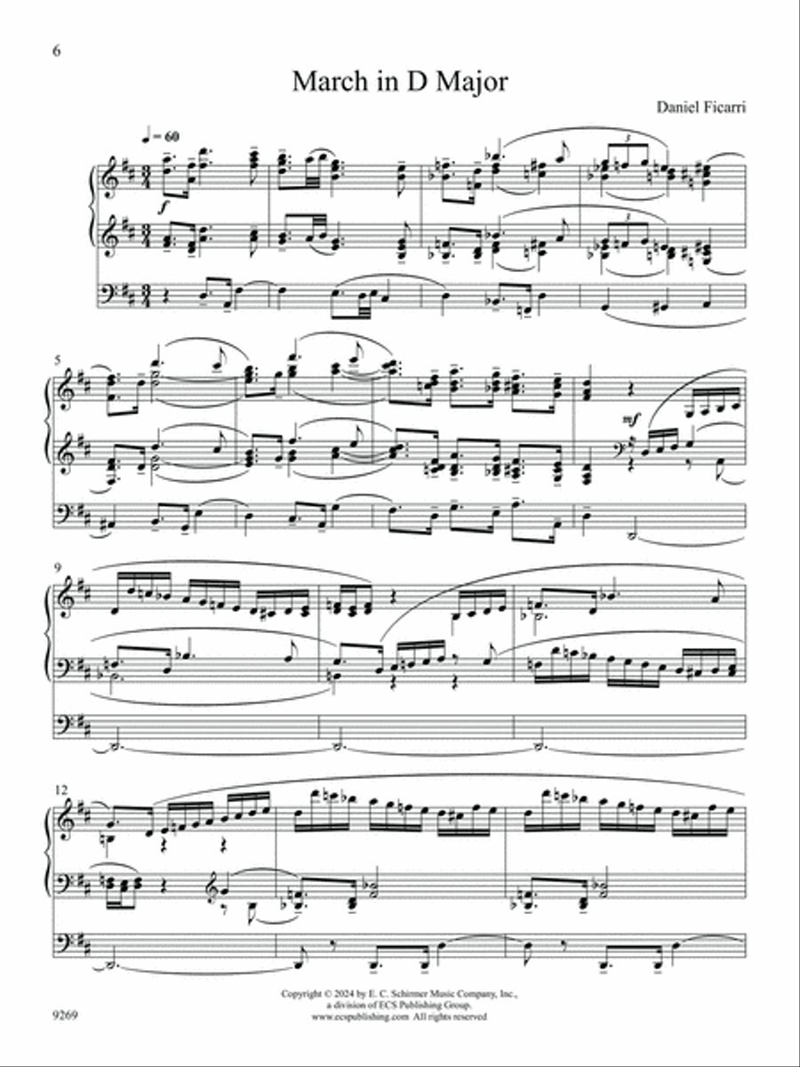 Three Marches Organ scores gallery preview page 6