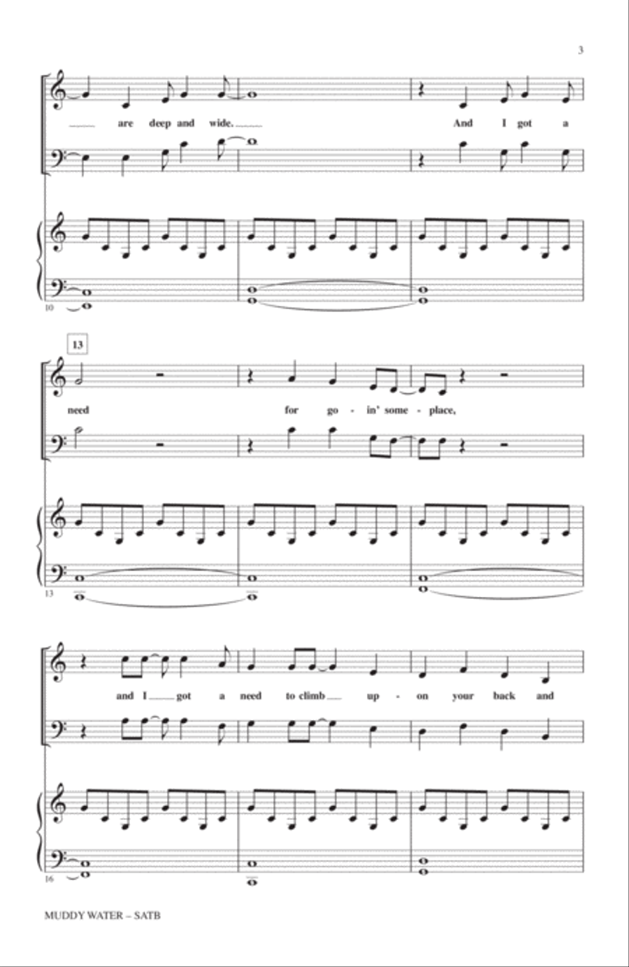 Muddy Water 4-Part scores gallery preview page 2