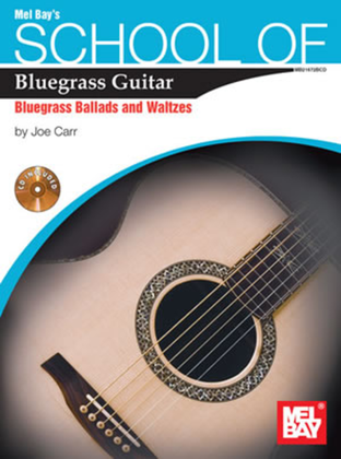 Book cover for School of Bluegrass Guitar Ballads/Waltzes
