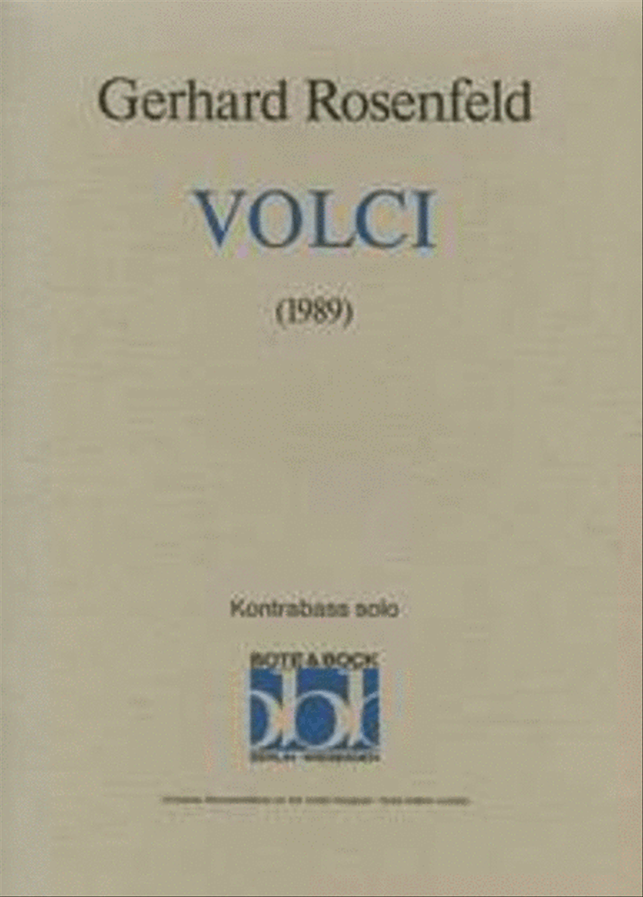 Volci Double Bass scores gallery preview page 1