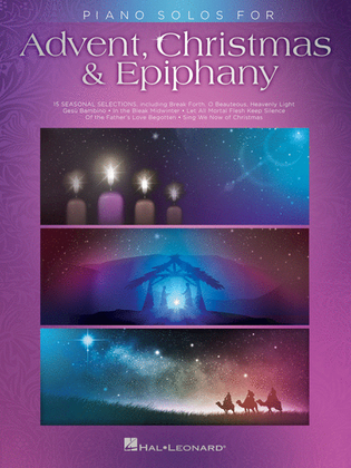 Book cover for Piano Solos for Advent, Christmas & Epiphany