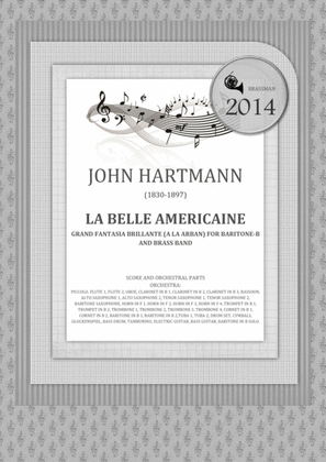 Book cover for La Belle Americaine Grand Fantasia Brillante (A la Arban) for Baritone-B and Brass Band