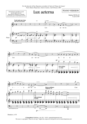 Lux Aeterna (w/piano)