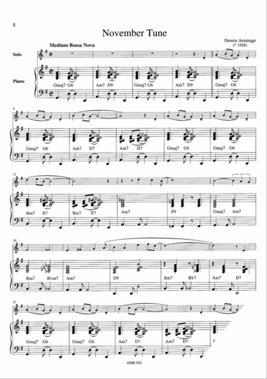 Bossa Nova Clarinet Duet scores gallery preview page 5