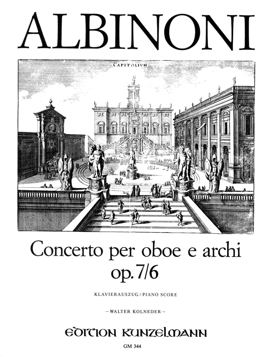Concerto for oboe Op. 7/6 Piano scores gallery preview page 1