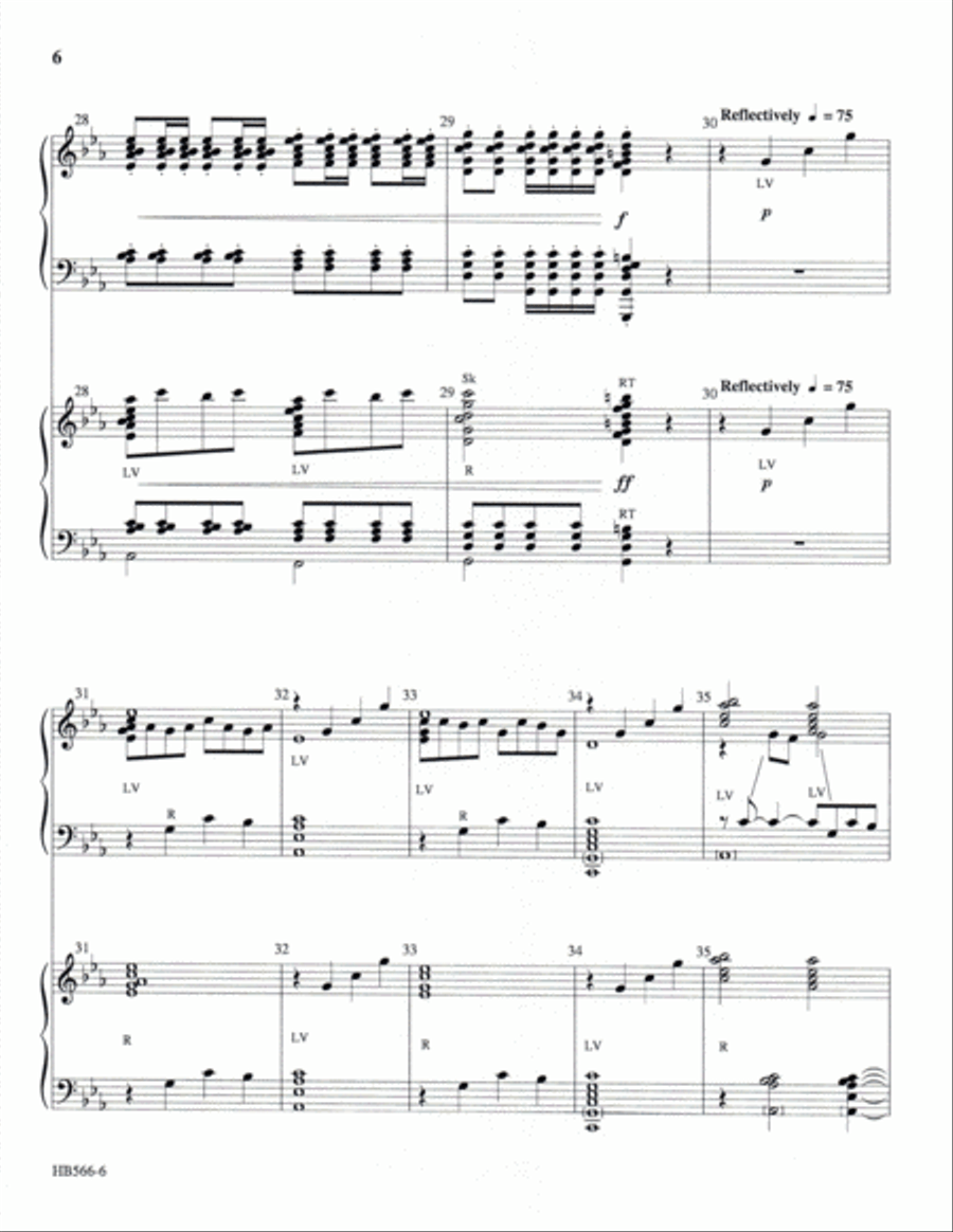 United - full score Handbell Choir scores gallery preview page 7