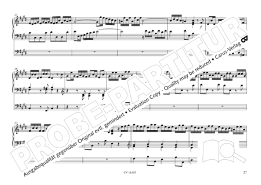 Das Husumer Orgelbuch von 1758 Organ Solo scores gallery preview page 28