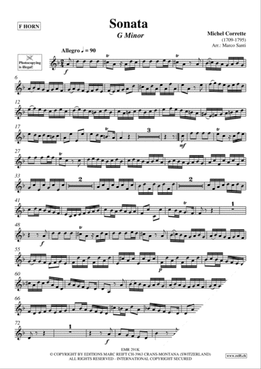 Sonata Horn scores gallery preview page 3