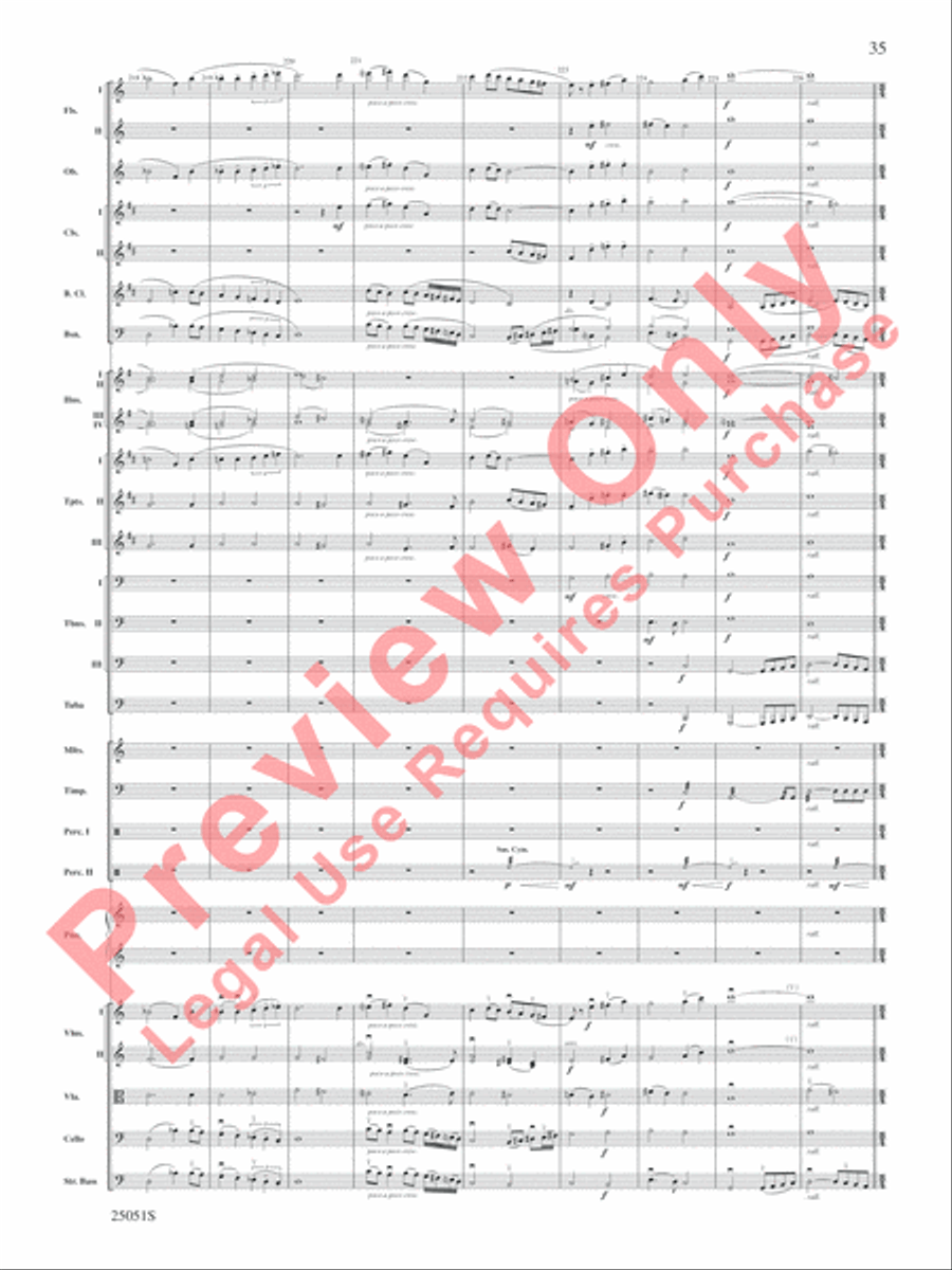 Concert Suite from Harry Potter and the Goblet of Fire Concert Band scores gallery preview page 36