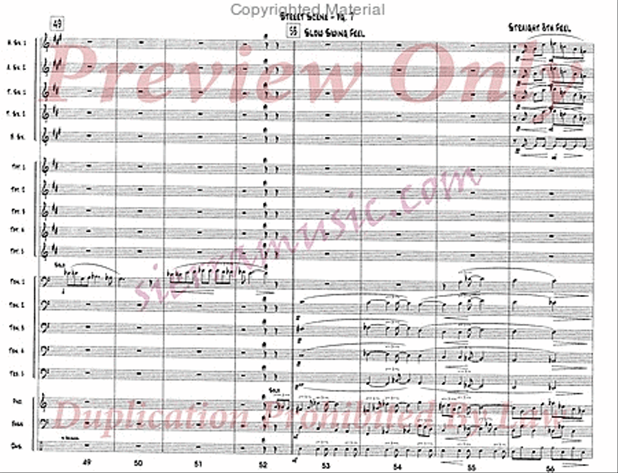 Street Scene Street Scene Jazz Ensemble scores gallery preview page 8