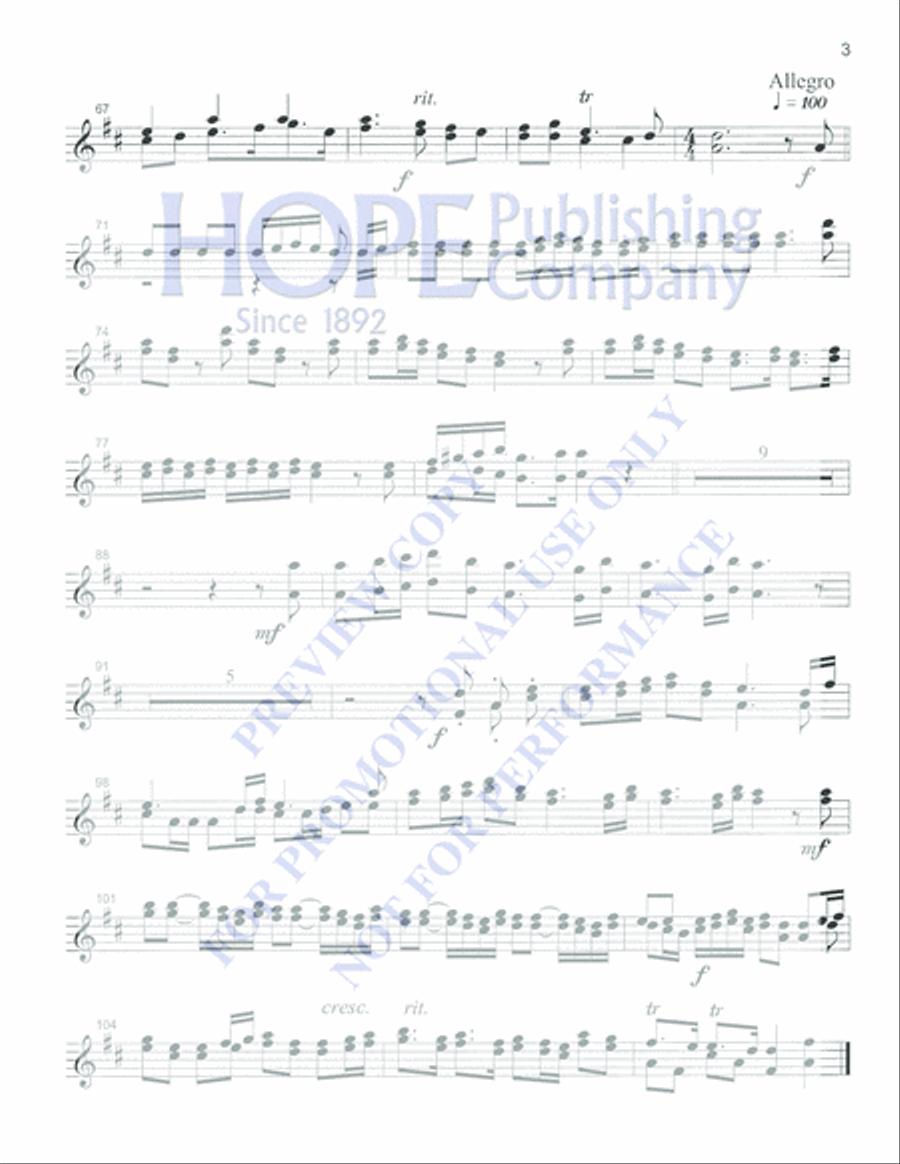 Music for the Royal Fireworks 5-Octaves scores gallery preview page 3