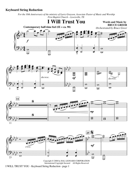 I Will Trust You - Keyboard String Reduction