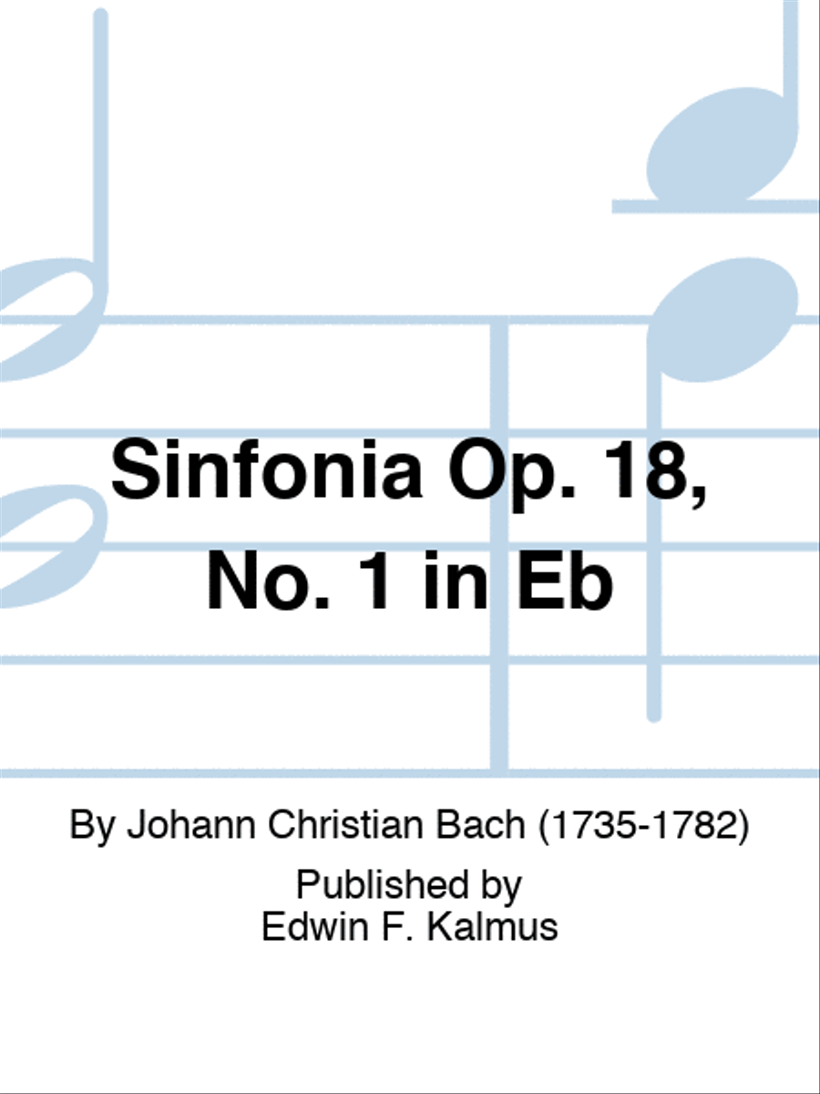 Sinfonia Op. 18, No. 1 in Eb Score scores gallery preview page 1