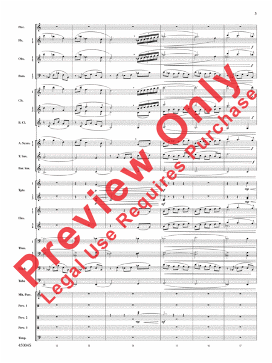 Red Rock Mountain Concert Band scores gallery preview page 40
