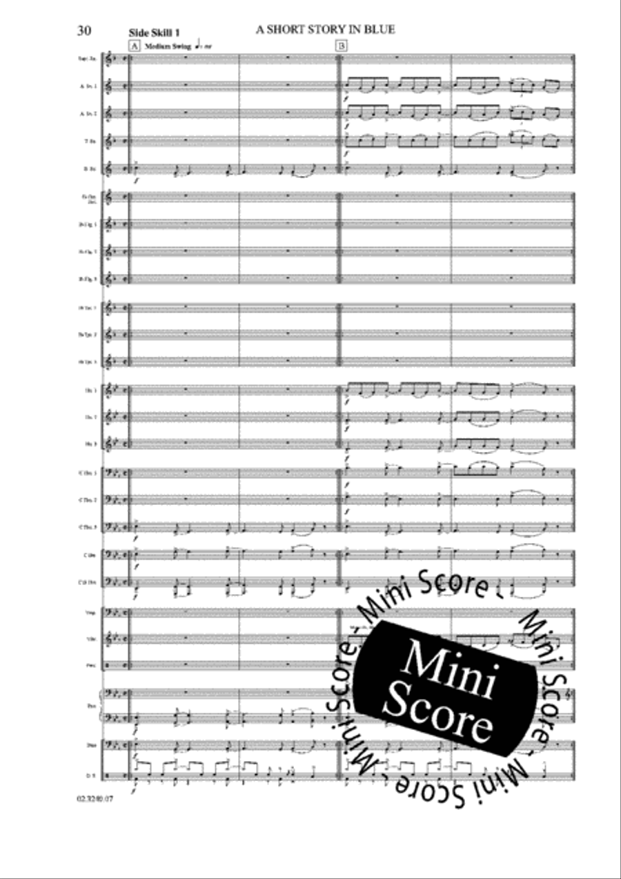 A Short Story in Blue A Short Story in Blue Fanfare Band scores gallery preview page 36