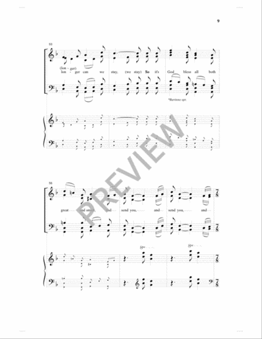 May Day Carol 4-Part scores gallery preview page 8