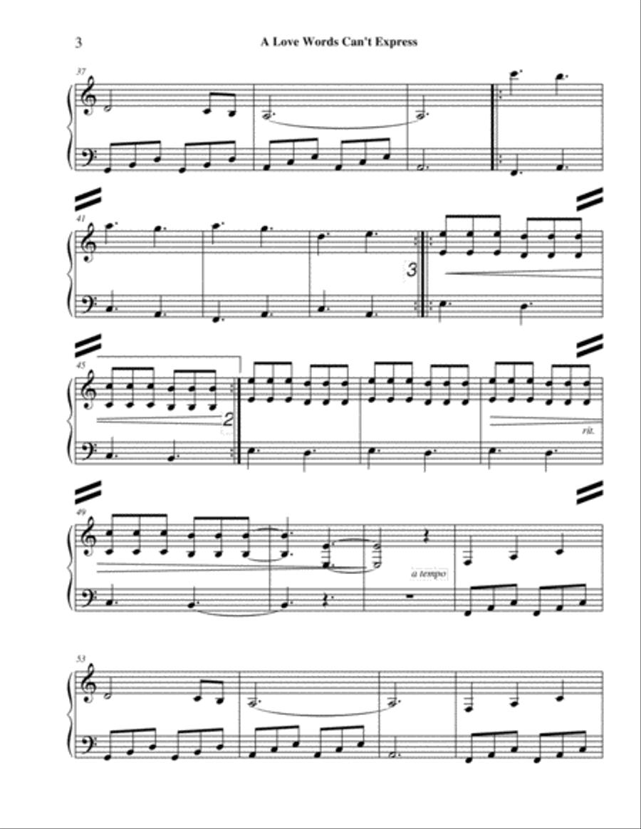 A Love Words Can't Express String Duet scores gallery preview page 3