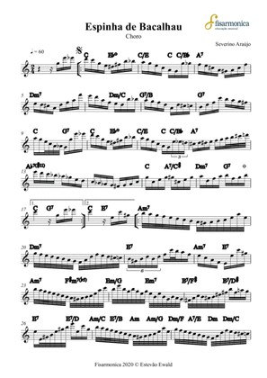 Espinha de Bacalhau (Brazilian Choro) | Sheet Music for Piano, Accordion, Guitar