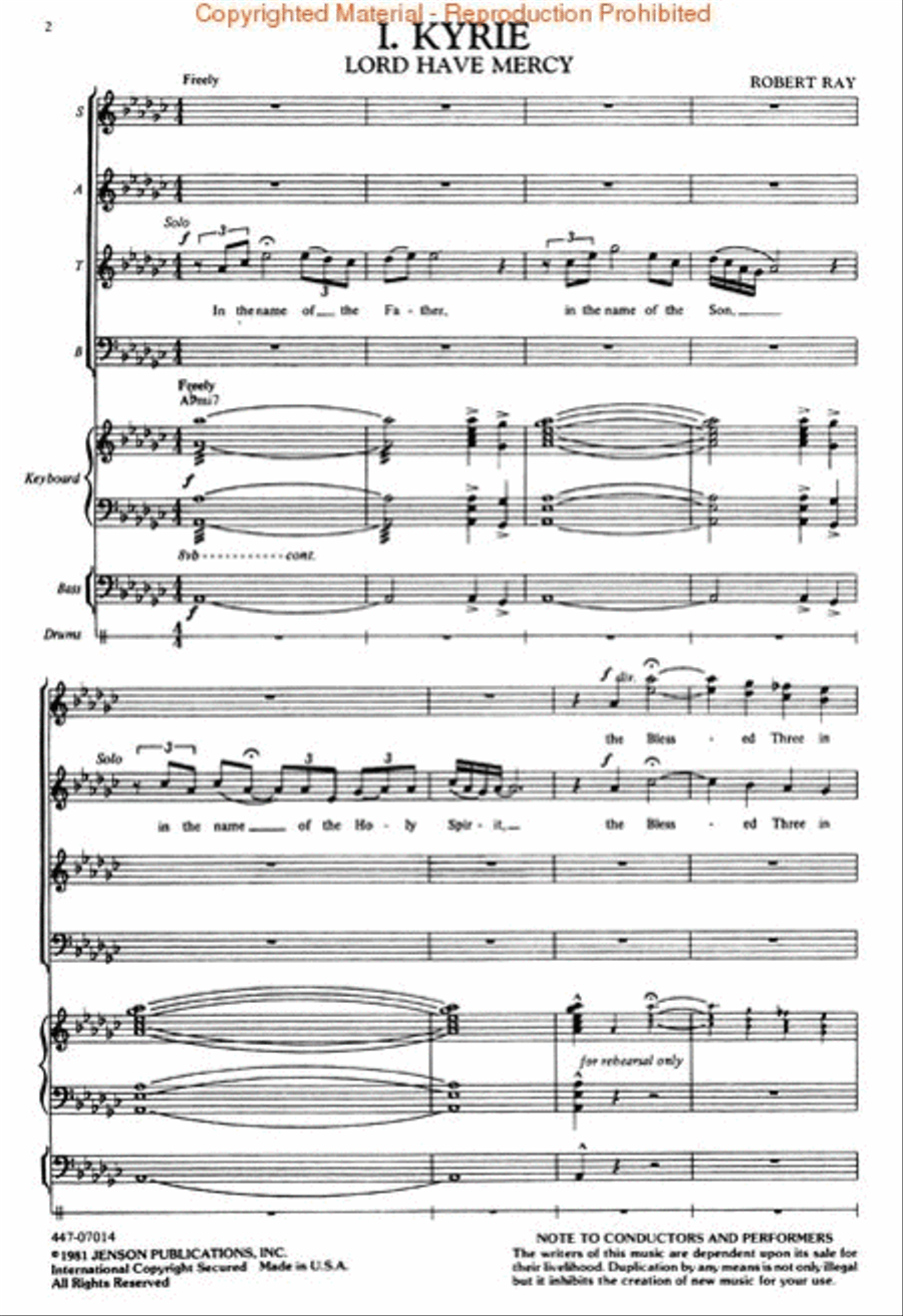 Gospel Mass 4-Part scores gallery preview page 2