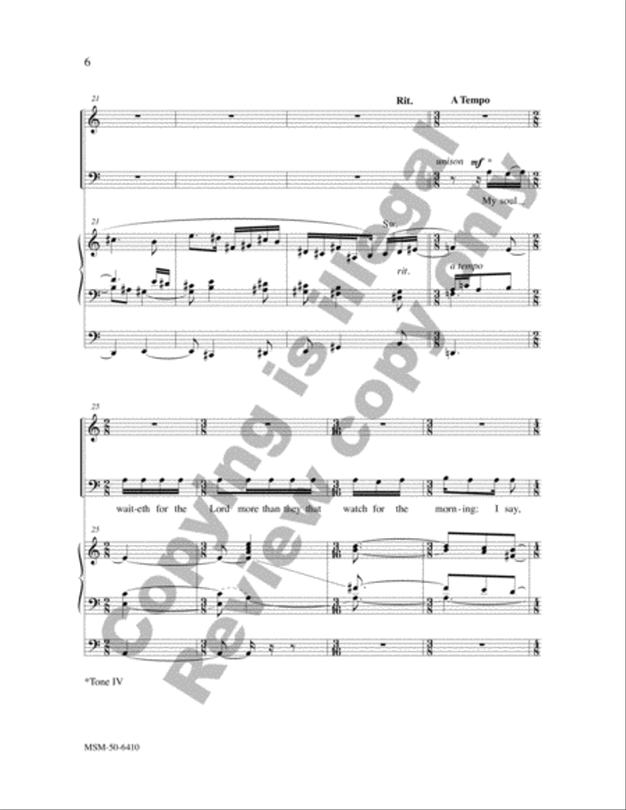 Two Psalms and a Canticle 4-Part scores gallery preview page 5