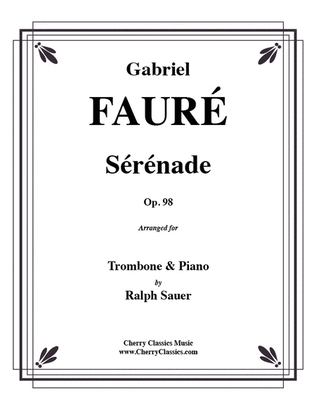 Book cover for Serenade, Op. 98 for Trombone & Piano